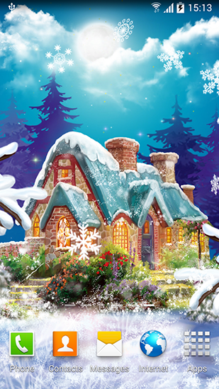 Télécharger gratuitement le fond d'écran animé Paysage d'hiver  sur les portables et les tablettes Android.