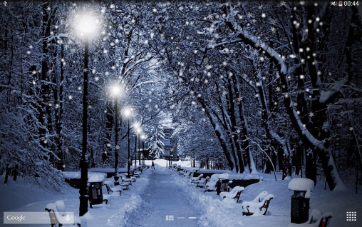 Neige d'hiver  - télécharger gratuit un fond d'écran animé Paysage pour le portable.