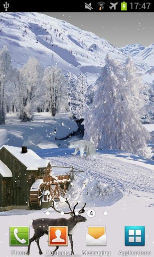 L`hiver blanc - télécharger gratuit un fond d'écran animé Paysage pour le portable.