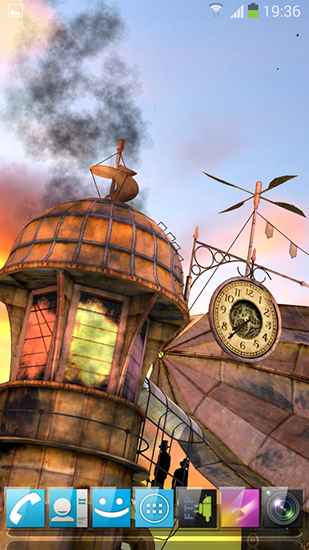 Télécharger Le voyage Steampunk, fond d'écran animé gratuit pour Android sur le bureau. 