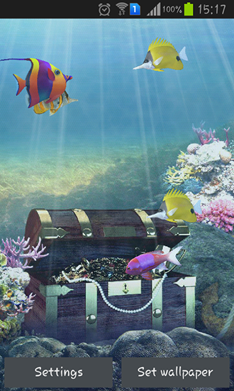 Télécharger Aquarium et poissons , fond d'écran animé gratuit pour Android sur le bureau. 