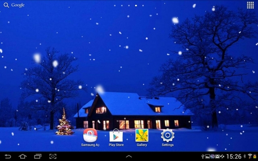 Télécharger Tempête de neige , fond d'écran animé gratuit pour Android sur le bureau. 