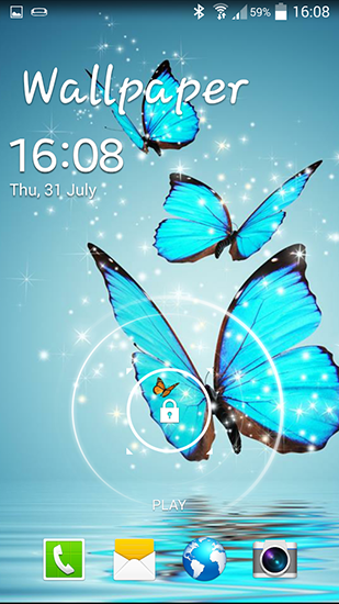 Télécharger Papillon, fond d'écran animé gratuit pour Android sur le bureau. 