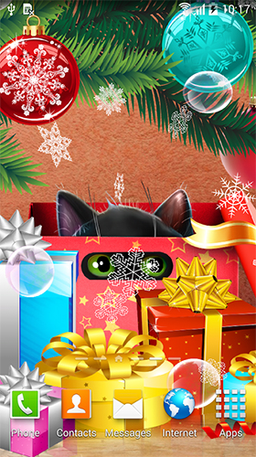 La capture d'écran Chat de Noël  pour le portable et la tablette.
