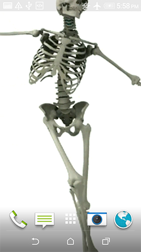 La capture d'écran Squelette dansant  pour le portable et la tablette.