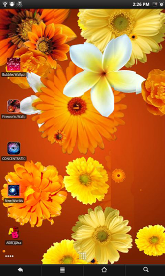 Télécharger Fond d'écran animé de fleurs , fond d'écran animé gratuit pour Android sur le bureau. 