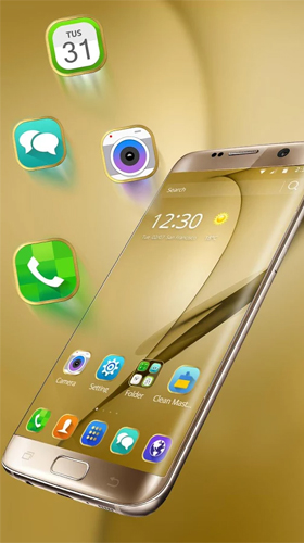 La capture d'écran Thème d'or pour Samsung Galaxy S8 Plus  pour le portable et la tablette.