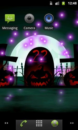 Télécharger Halloween, fond d'écran animé gratuit pour Android sur le bureau. 