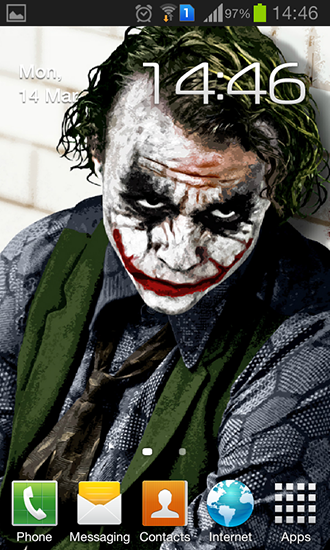 Télécharger Joker , fond d'écran animé gratuit pour Android sur le bureau. 