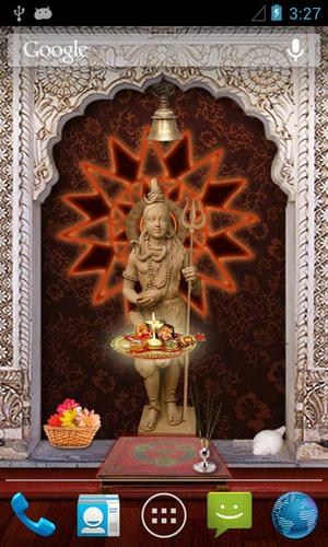 Télécharger Lord Shiva 3D: Le temple, fond d'écran animé gratuit pour Android sur le bureau. 