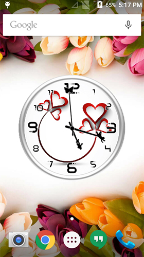 La capture d'écran Amour: Horloge  pour le portable et la tablette.