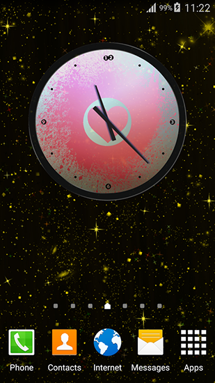 Télécharger Amour: Horloge, fond d'écran animé gratuit pour Android sur le bureau. 