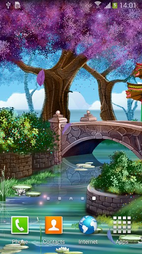 Télécharger Jardin magique, fond d'écran animé gratuit pour Android sur le bureau. 