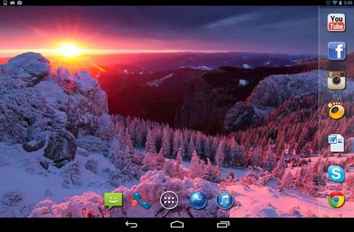 Télécharger Bel hiver , fond d'écran animé gratuit pour Android sur le bureau. 