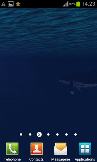 Télécharger Océan: Baleine, fond d'écran animé gratuit pour Android sur le bureau. 