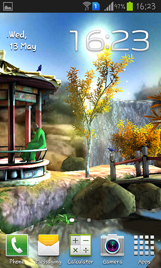 Télécharger Jardin oriental 3D, fond d'écran animé gratuit pour Android sur le bureau. 