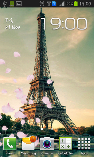 Télécharger Paris: La tour Eiffel , fond d'écran animé gratuit pour Android sur le bureau. 