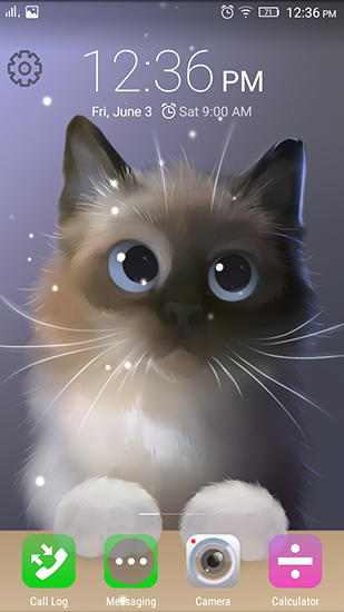 Télécharger Peper le chaton , fond d'écran animé gratuit pour Android sur le bureau. 
