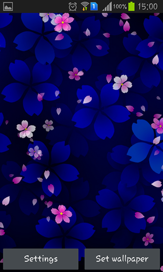Télécharger Fleurs tombantes du sakura, fond d'écran animé gratuit pour Android sur le bureau. 