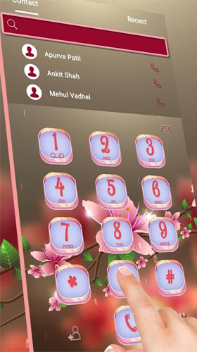 La capture d'écran Sakura transparent  pour le portable et la tablette.