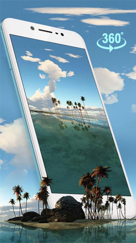 La capture d'écran Ile tropique 3D  pour le portable et la tablette.