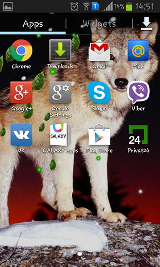 Télécharger Loups mystérieux , fond d'écran animé gratuit pour Android sur le bureau. 