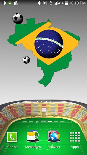 Télécharger Brésil: Coupe du Monde , fond d'écran animé gratuit pour Android sur le bureau. 