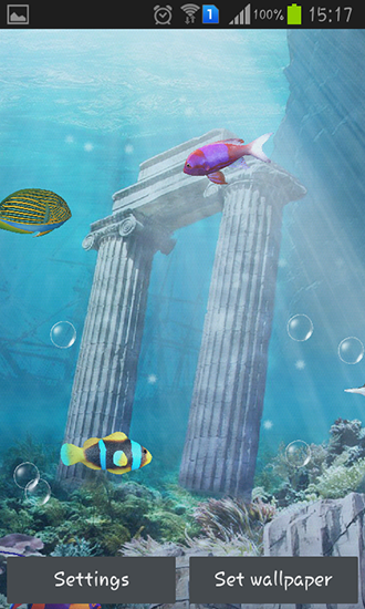La capture d'écran Aquarium et poissons  pour le portable et la tablette.