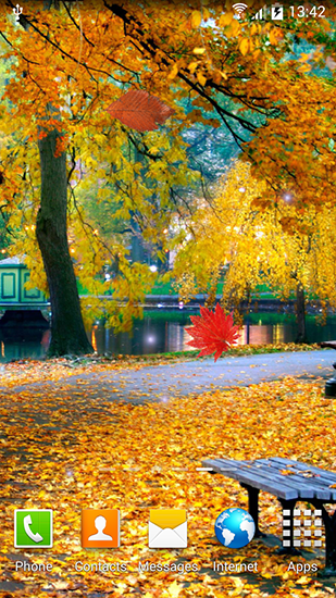 La capture d'écran Paysage d'automne pour le portable et la tablette.