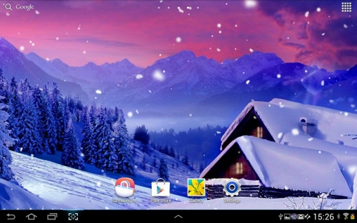 La capture d'écran Tempête de neige  pour le portable et la tablette.