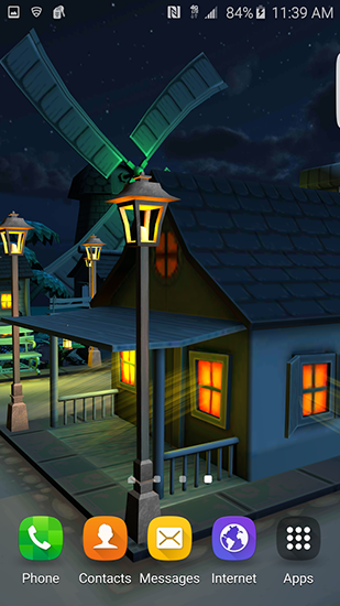 La capture d'écran Ville nocturne de cartoon 3D pour le portable et la tablette.