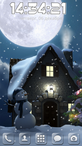 La capture d'écran La Lune de Noël pour le portable et la tablette.