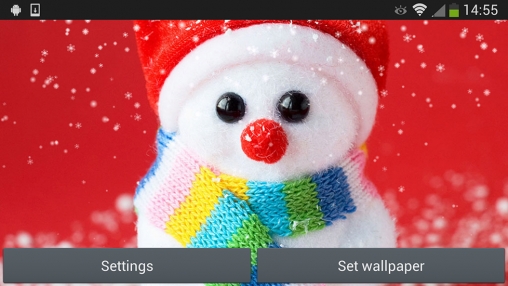 La capture d'écran Bonhomme de neige de Noёl  pour le portable et la tablette.