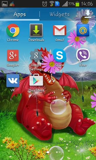 La capture d'écran Dragon aimable pour le portable et la tablette.