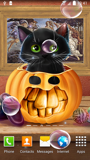 La capture d'écran Halloween aimable  pour le portable et la tablette.