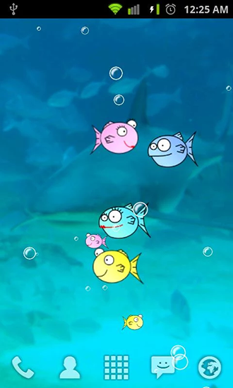 La capture d'écran Aquarium rond pour le portable et la tablette.