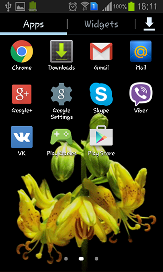 La capture d'écran Bouton de fleur pour le portable et la tablette.