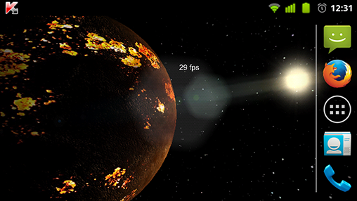 La capture d'écran Planètes étrangères 3D pour le portable et la tablette.