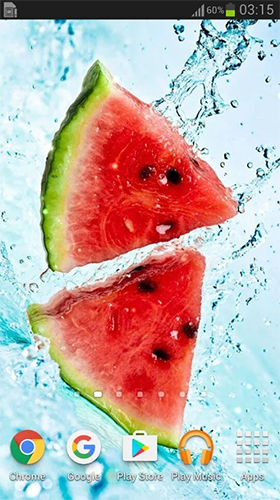 Fruits dans l'eau 