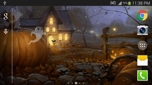 La capture d'écran Halloween 2015 pour le portable et la tablette.