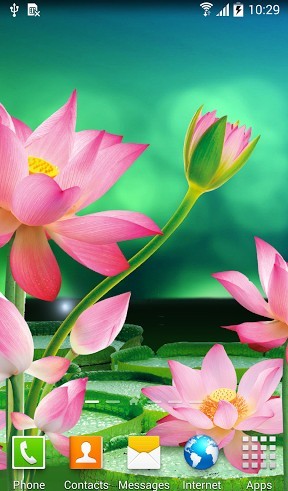 La capture d'écran Fleurs de lotus  pour le portable et la tablette.