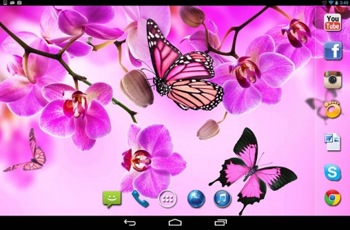 La capture d'écran Papillons magiques  pour le portable et la tablette.