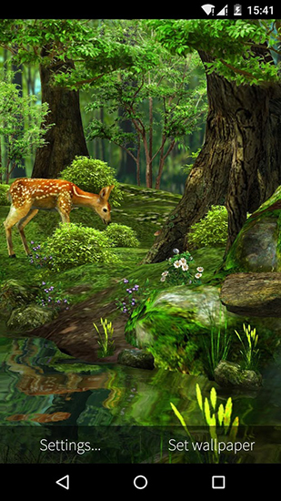 La capture d'écran Nature 3D pour le portable et la tablette.