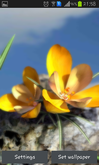 La capture d'écran Vie organique: Fleurs printanières 3D pour le portable et la tablette.