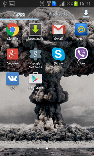 La capture d'écran Explosion nucléaire  pour le portable et la tablette.