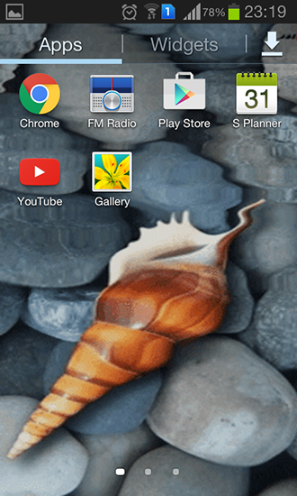 La capture d'écran Coquillage de mer pour le portable et la tablette.