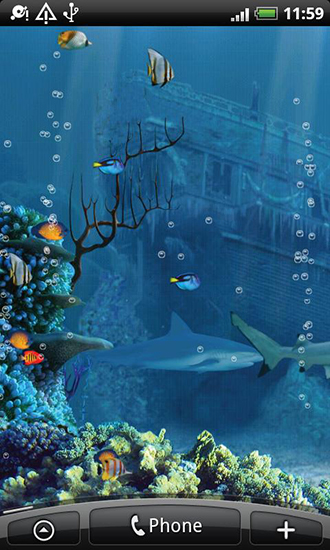 La capture d'écran Récif de requin  pour le portable et la tablette.