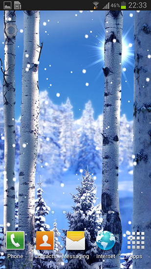 La capture d'écran Chute de neige 2015 pour le portable et la tablette.