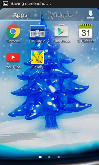 La capture d'écran Arbre de Noël de neige HD pour le portable et la tablette.