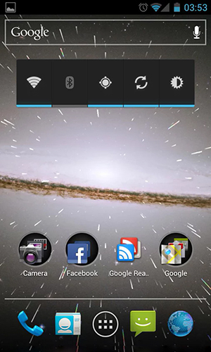 La capture d'écran Chute d'étoiles 2 3D pour le portable et la tablette.